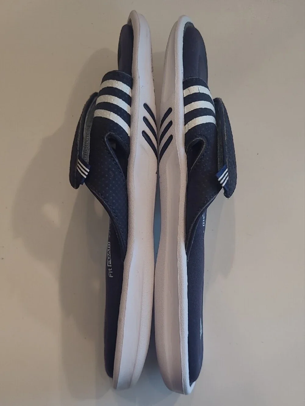 Adidas Slip On Slides Adjustable Open Toe Comfort Foam Bed Rubber Sole Sandal